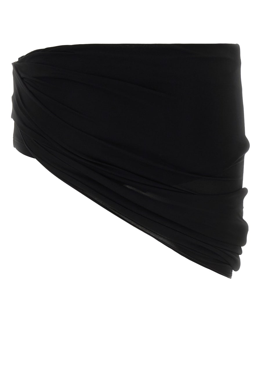 Gucci Minigonna in jersey stretch nero, view 2