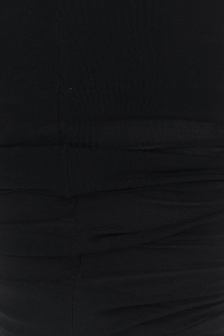 Gucci Minigonna in jersey stretch nero, view 3