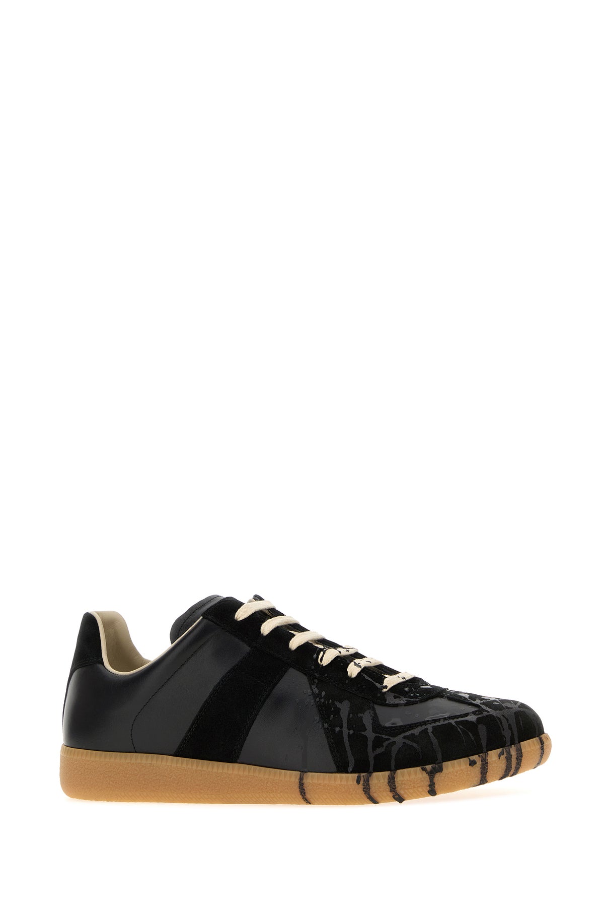 Maison Margiela Sneakers Replica in pelle nera, view 2