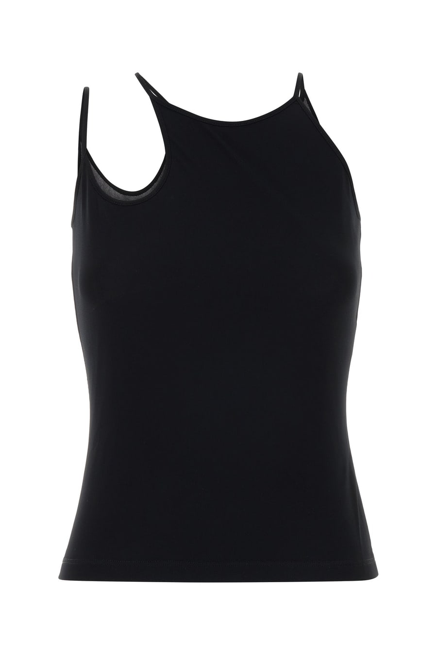 Alexander McQueen Canotta in rete nera