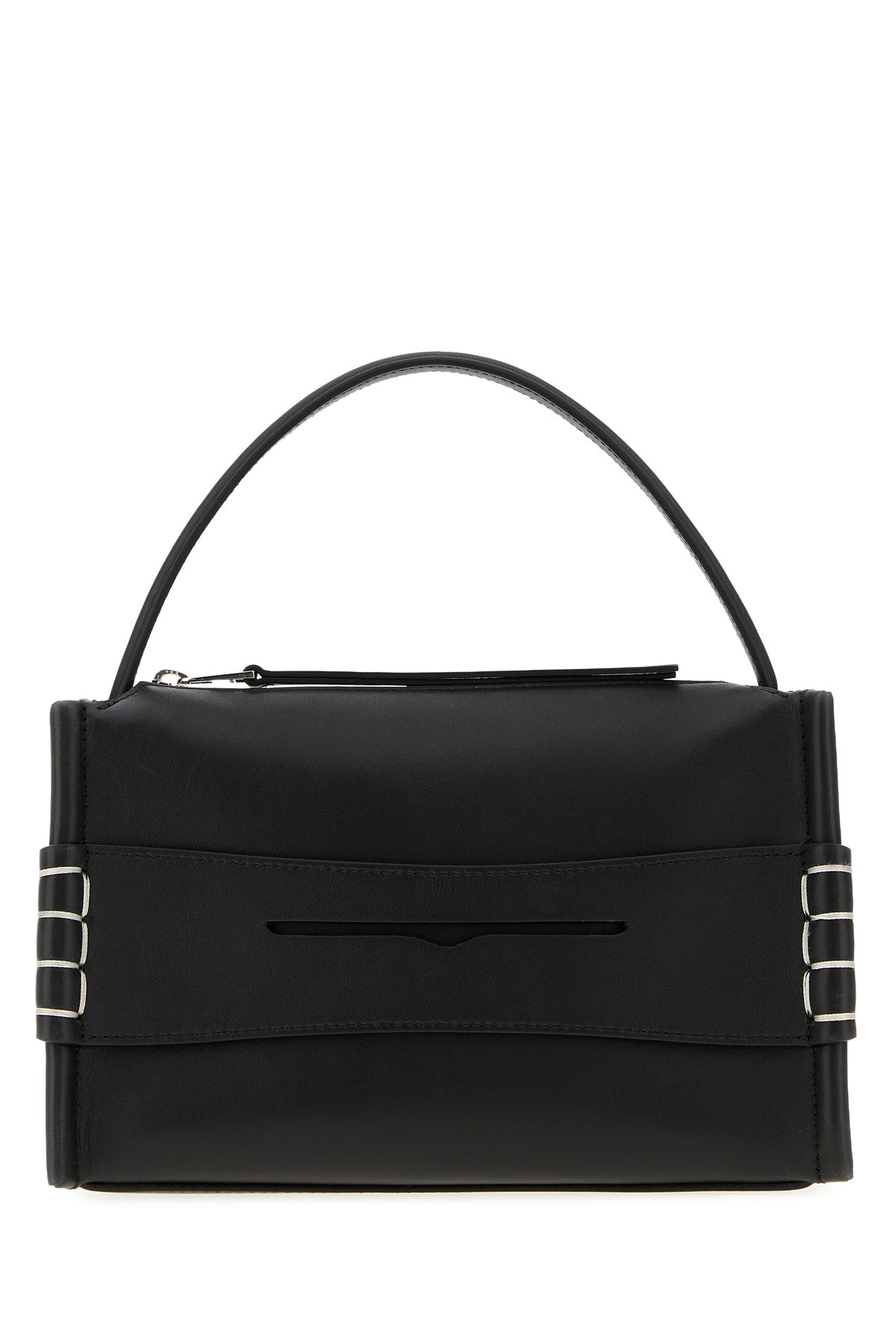 JW Anderson Borsa a mano Loafer piccola in pelle nera