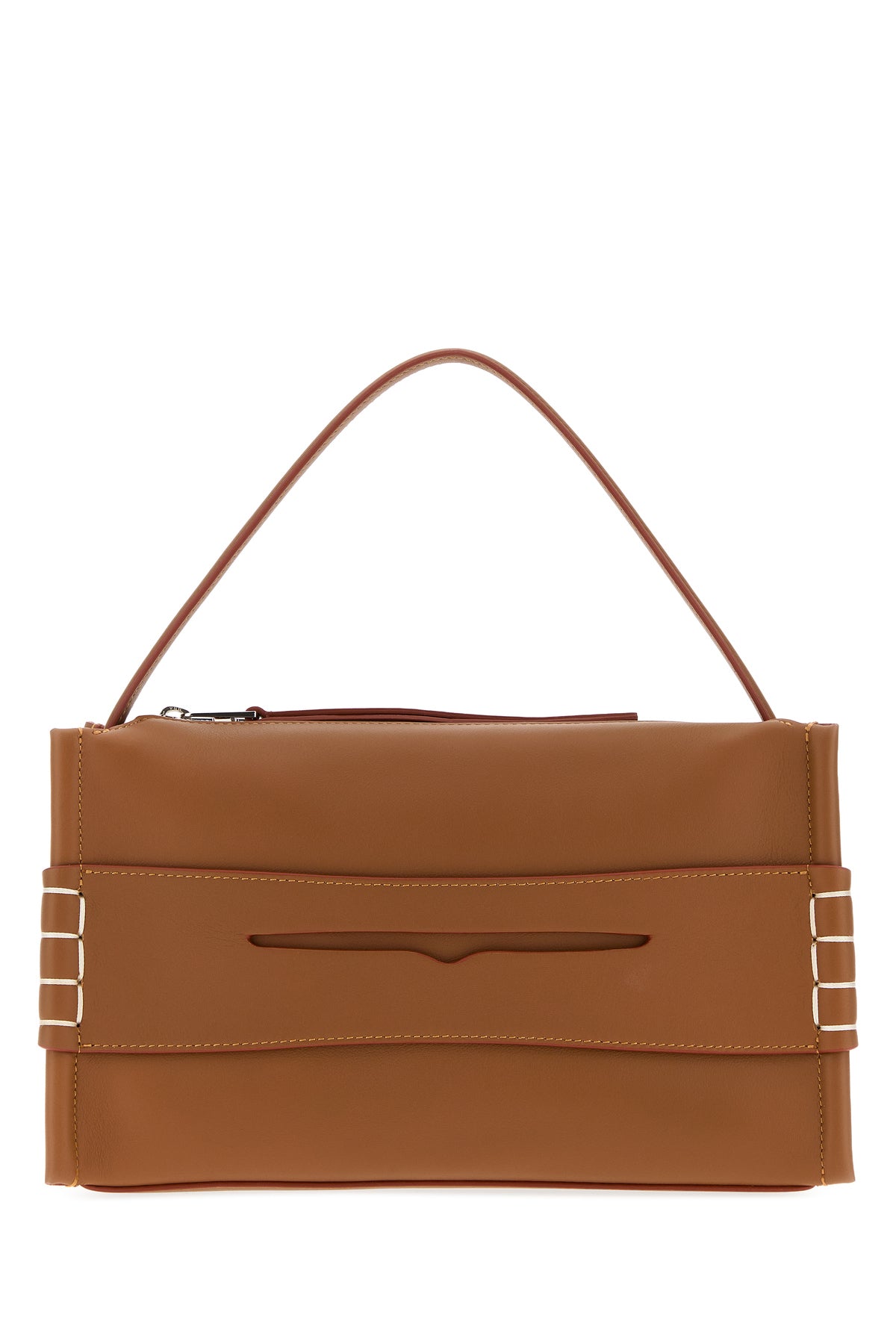JW Anderson Borsa a mano Loafers in pelle cammello