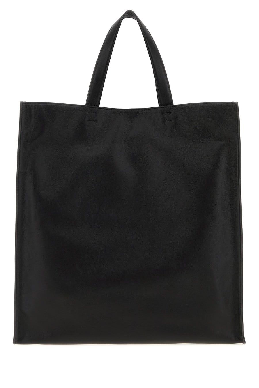 Jil Sander Borsa shopping Light in pelle nera, view 3