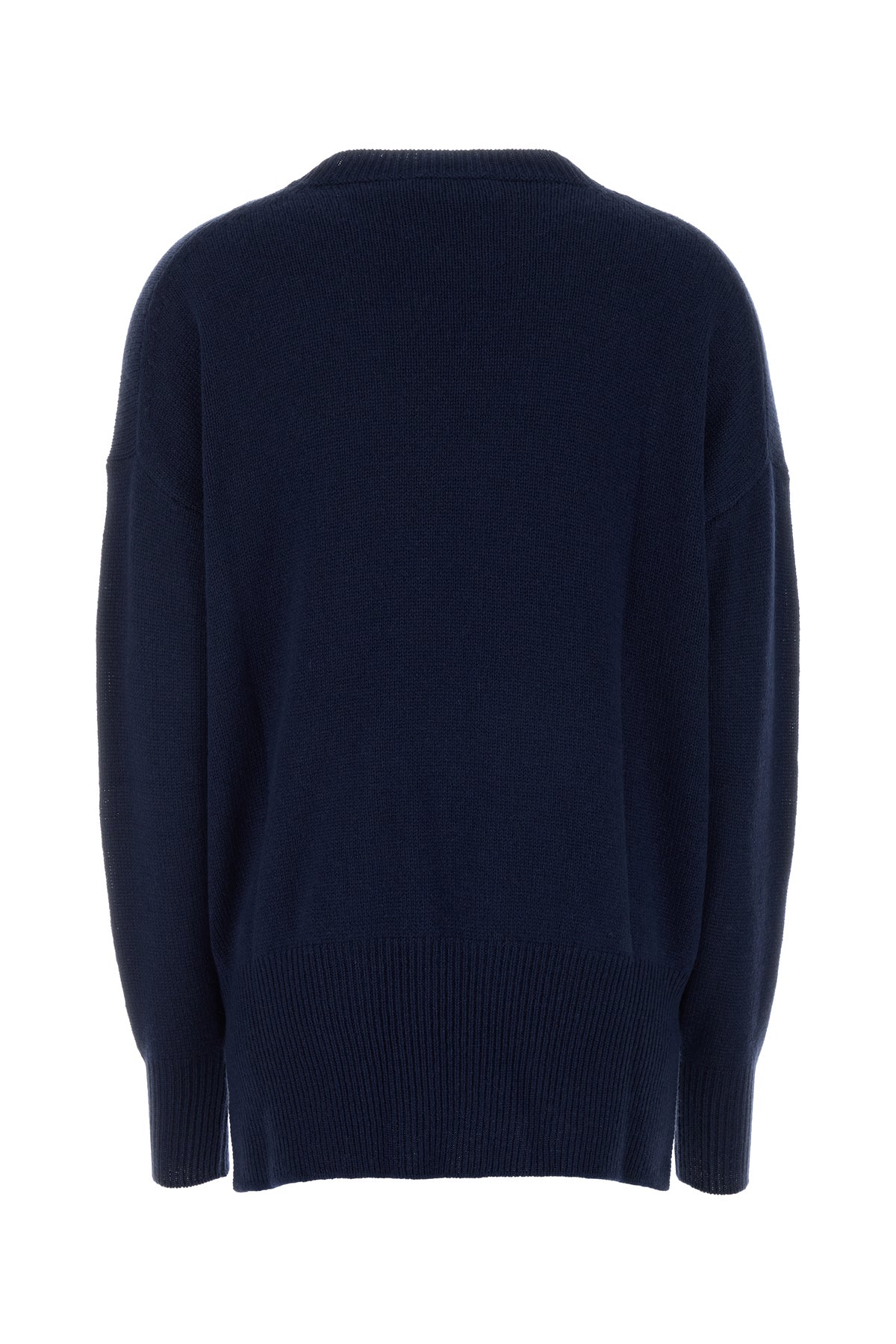 Jil Sander Maglione oversize in cashmere blu navy, view 2