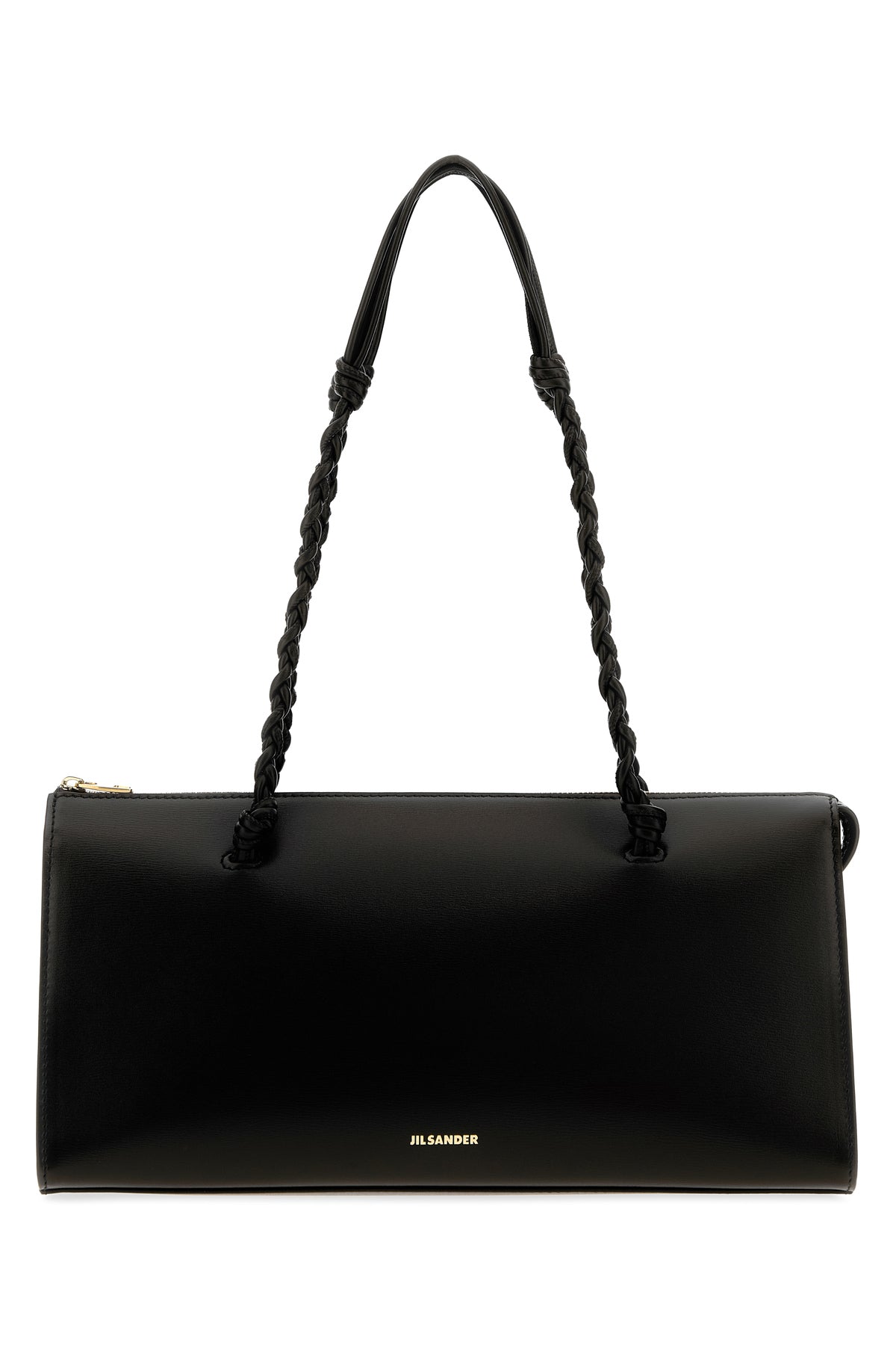 Jil Sander Borsa a spalla Tangle Tent in pelle nera