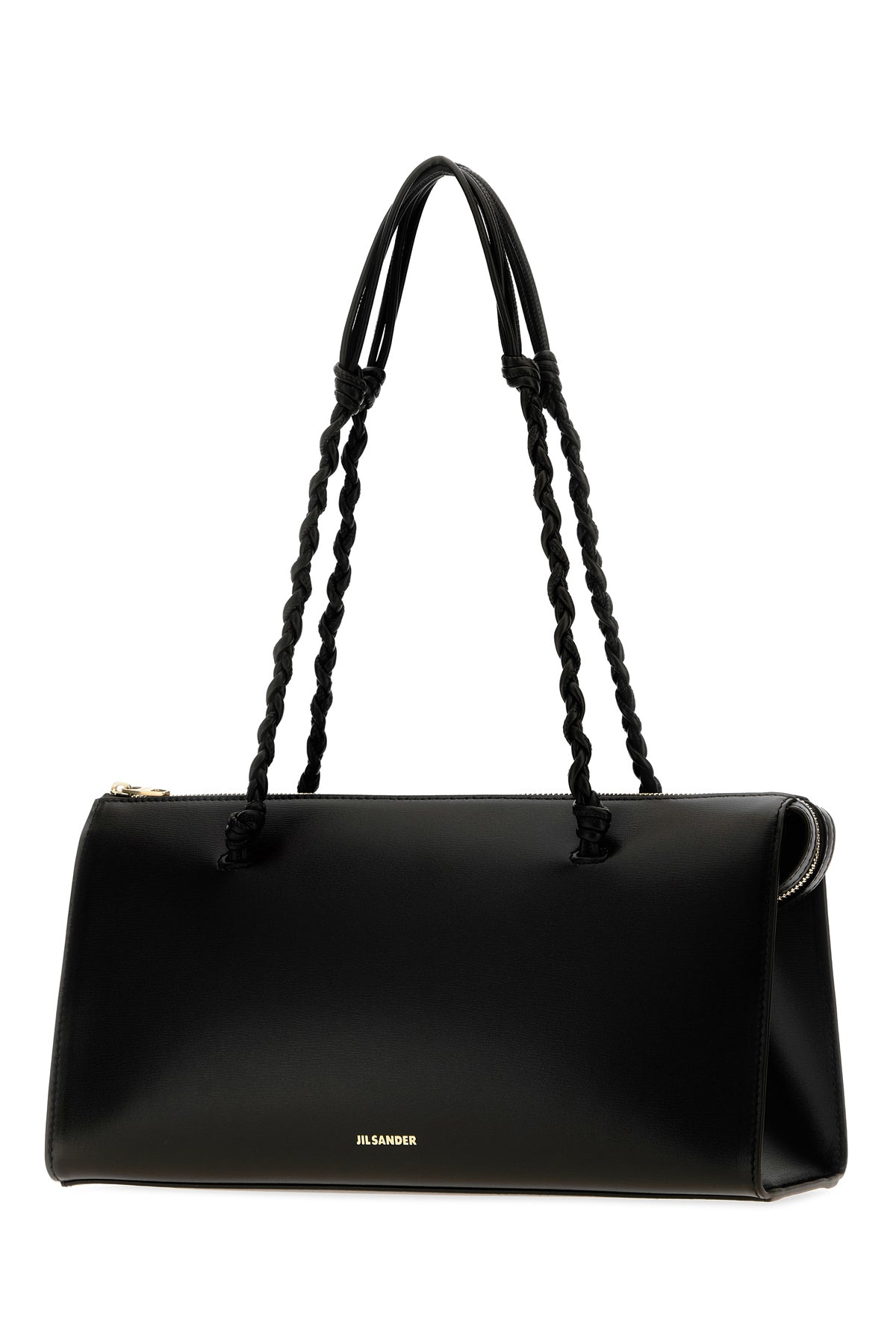 Jil Sander Borsa a spalla Tangle Tent in pelle nera, view 2