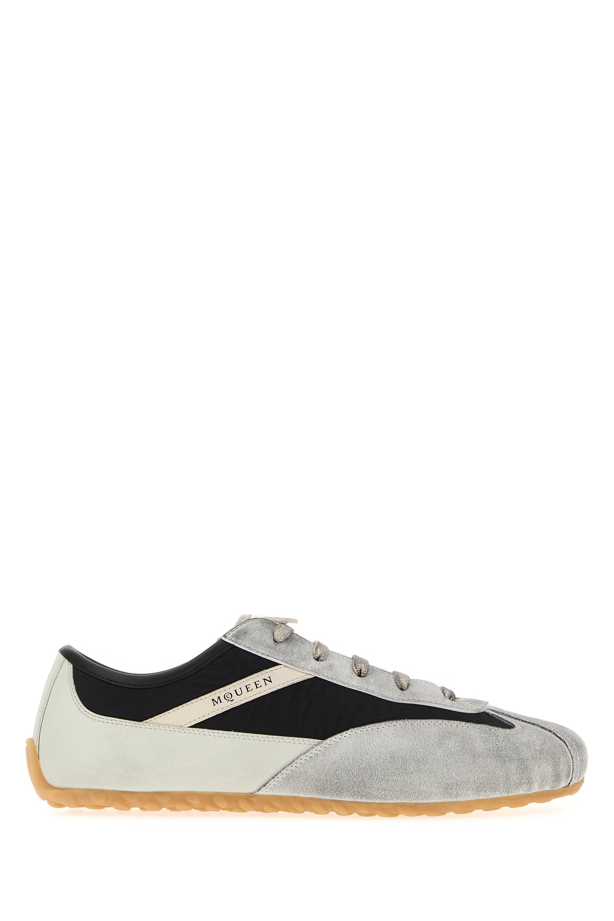 Alexander McQueen Sneakers Boxe bicolor in pelle e tessuto