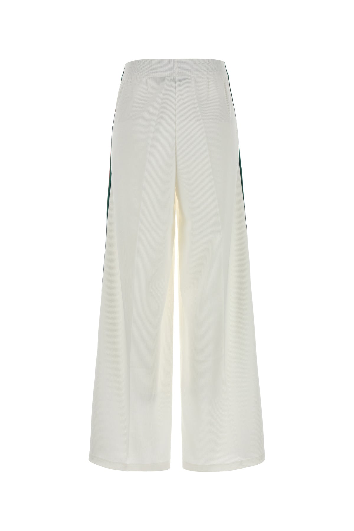 Gucci Pantalone jogging in jersey bianco, view 2