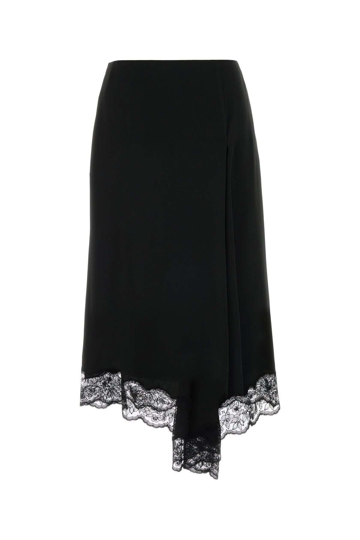 Alexander McQueen Gonna in crepe nera