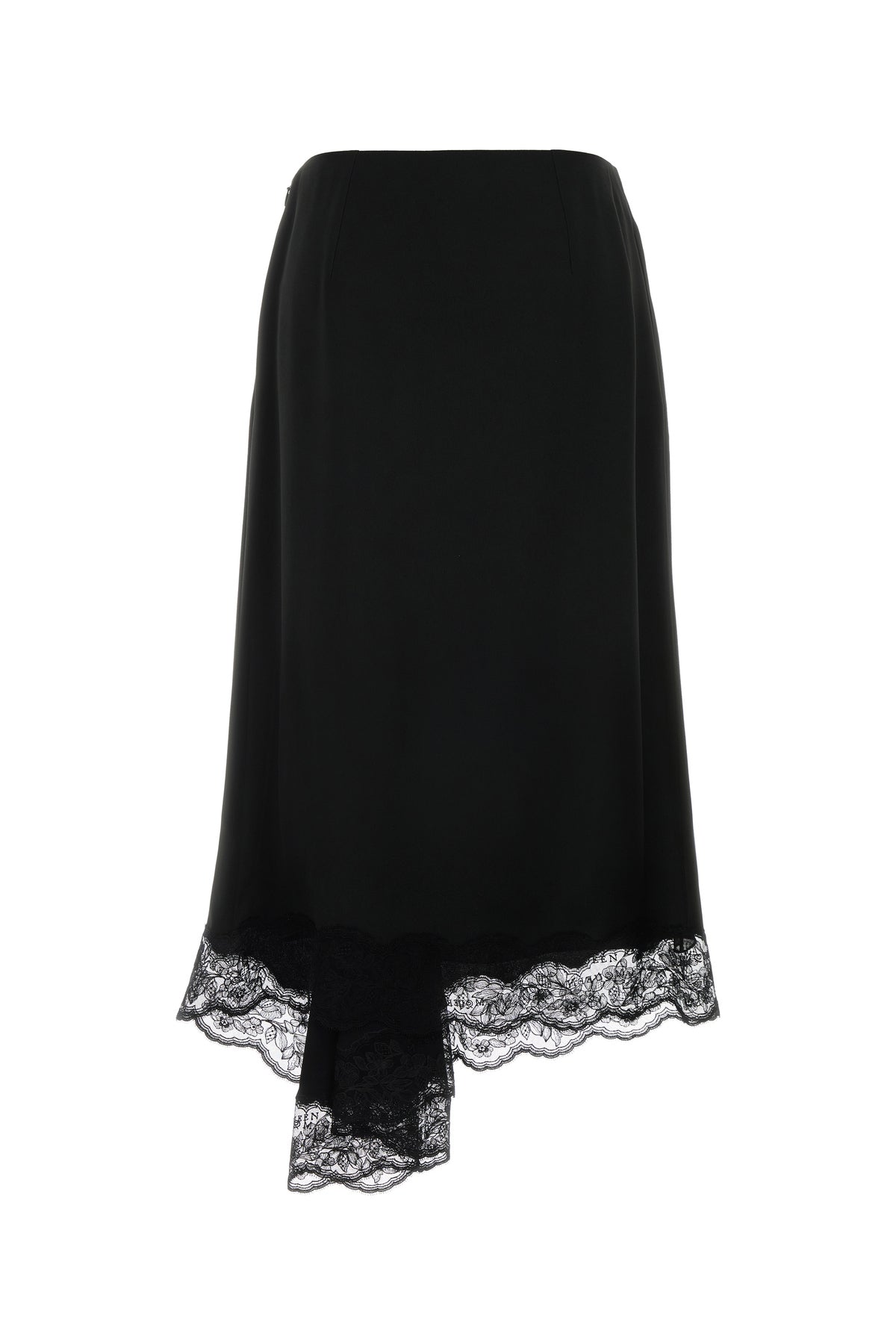 Alexander McQueen Gonna in crepe nera, view 2