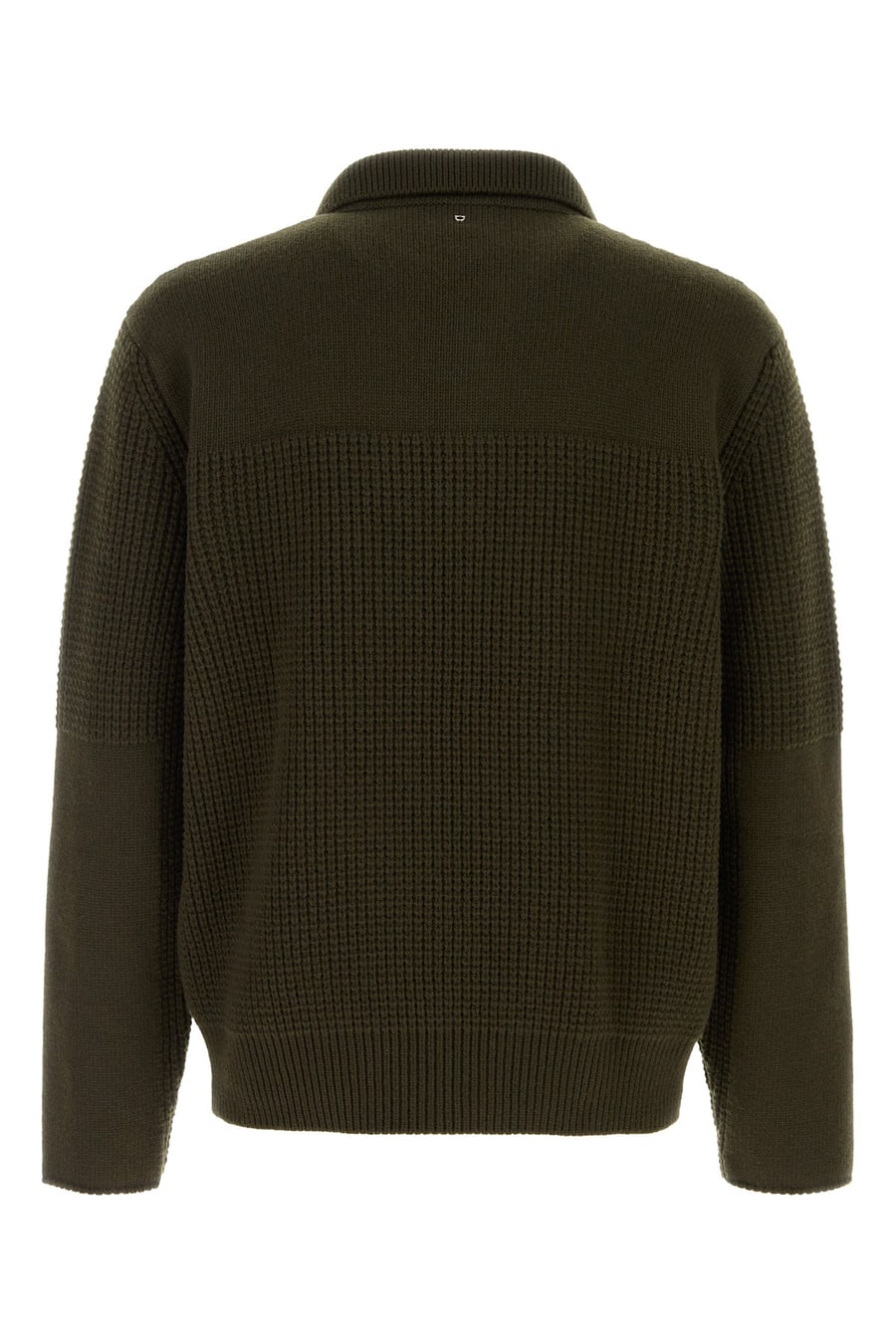 Ferragamo Maglione in lana verde oliva, view 2