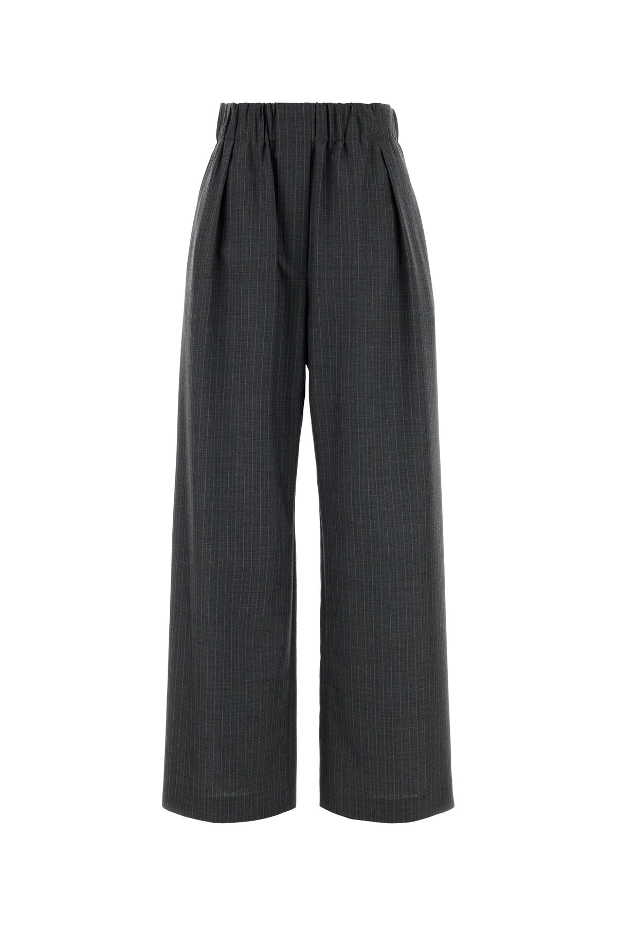 Jil Sander Pantalone dalla gamba ampia in lana ricamata