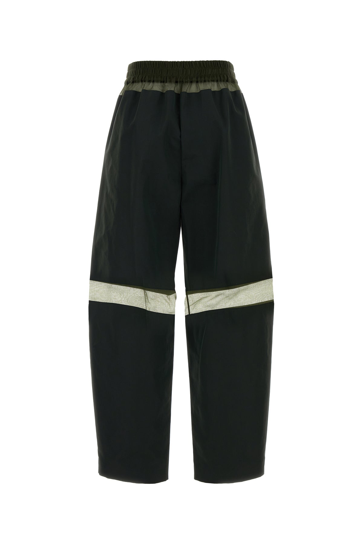 Fendi Pantalone in misto cotone verde oliva, view 2