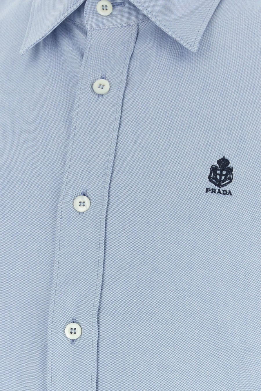 Prada Camicia in oxford azzurro, view 3