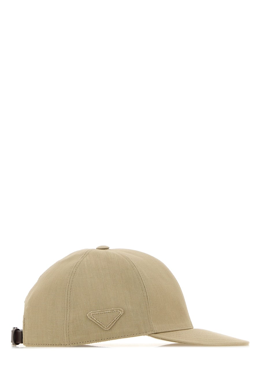 Prada Cappello da baseball in lino sabbia, view 2