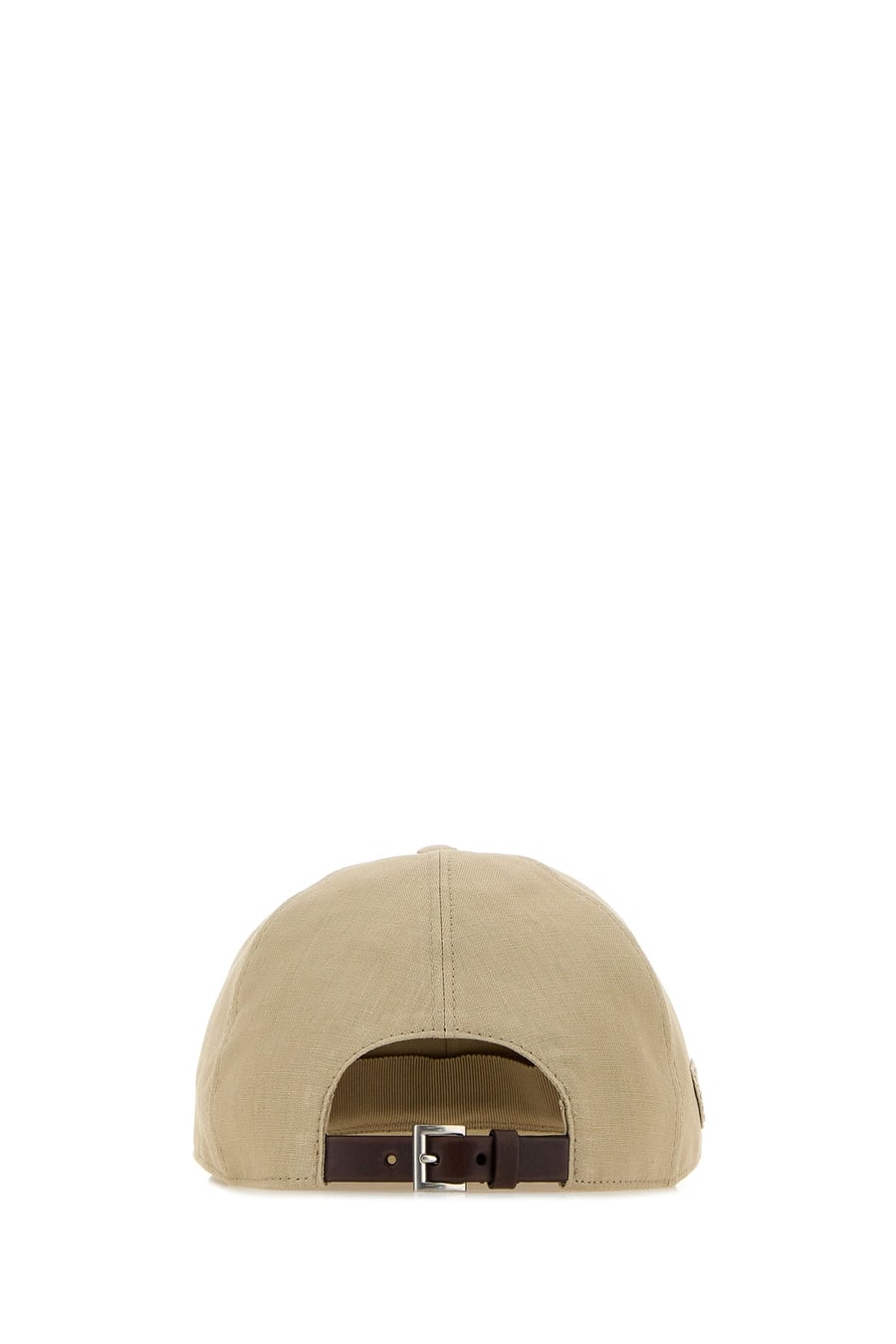 Prada Cappello da baseball in lino sabbia, view 3