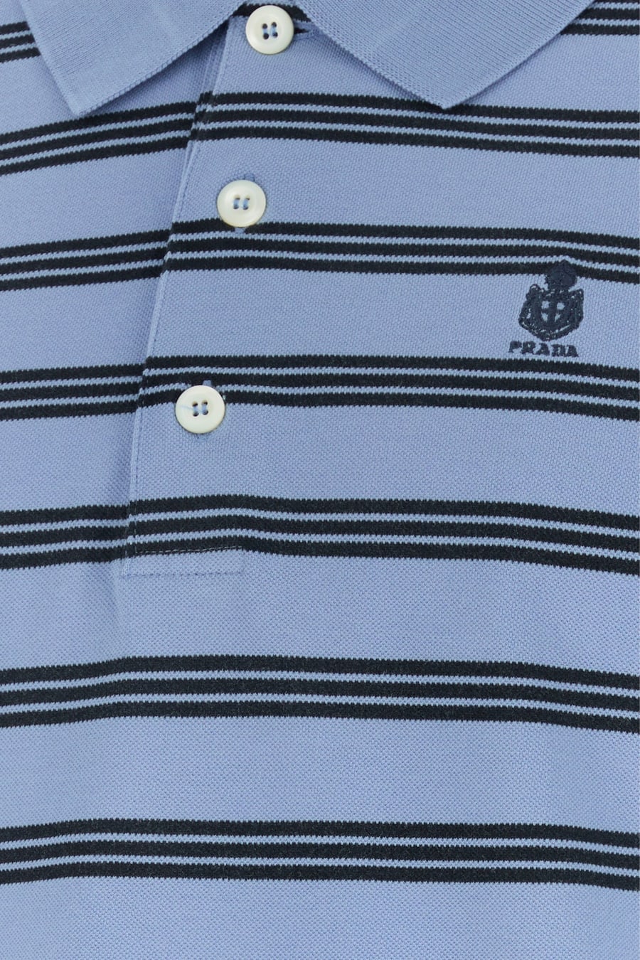 Prada Polo in piquet ricamato, view 3