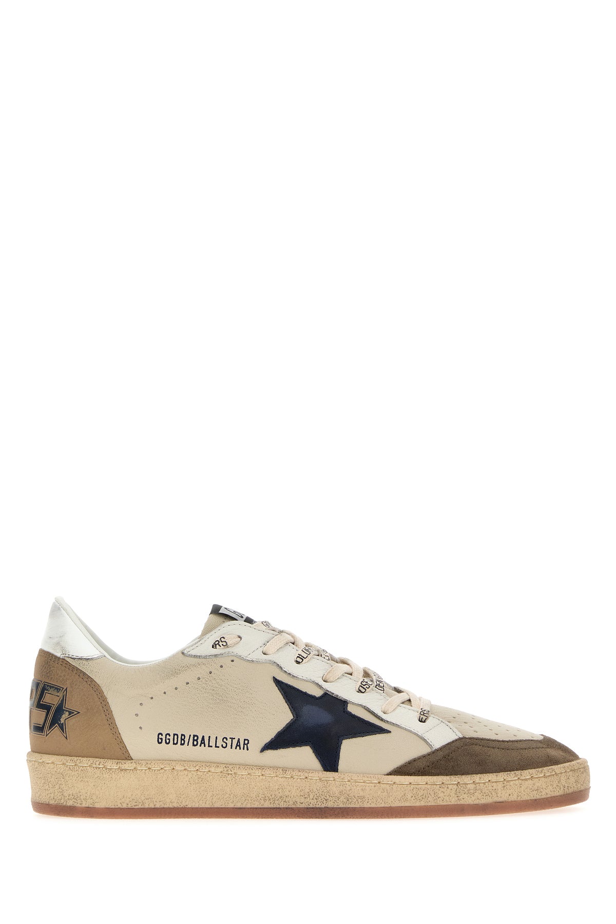 Golden Goose Sneakers Ball Star in pelle sabbia