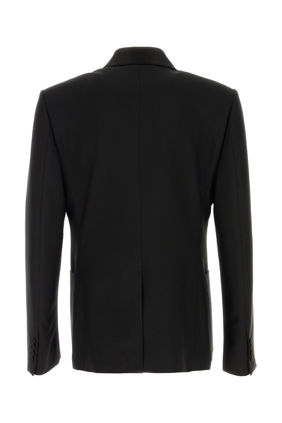 Alexander McQueen Giacca in misto lana nera, view 2
