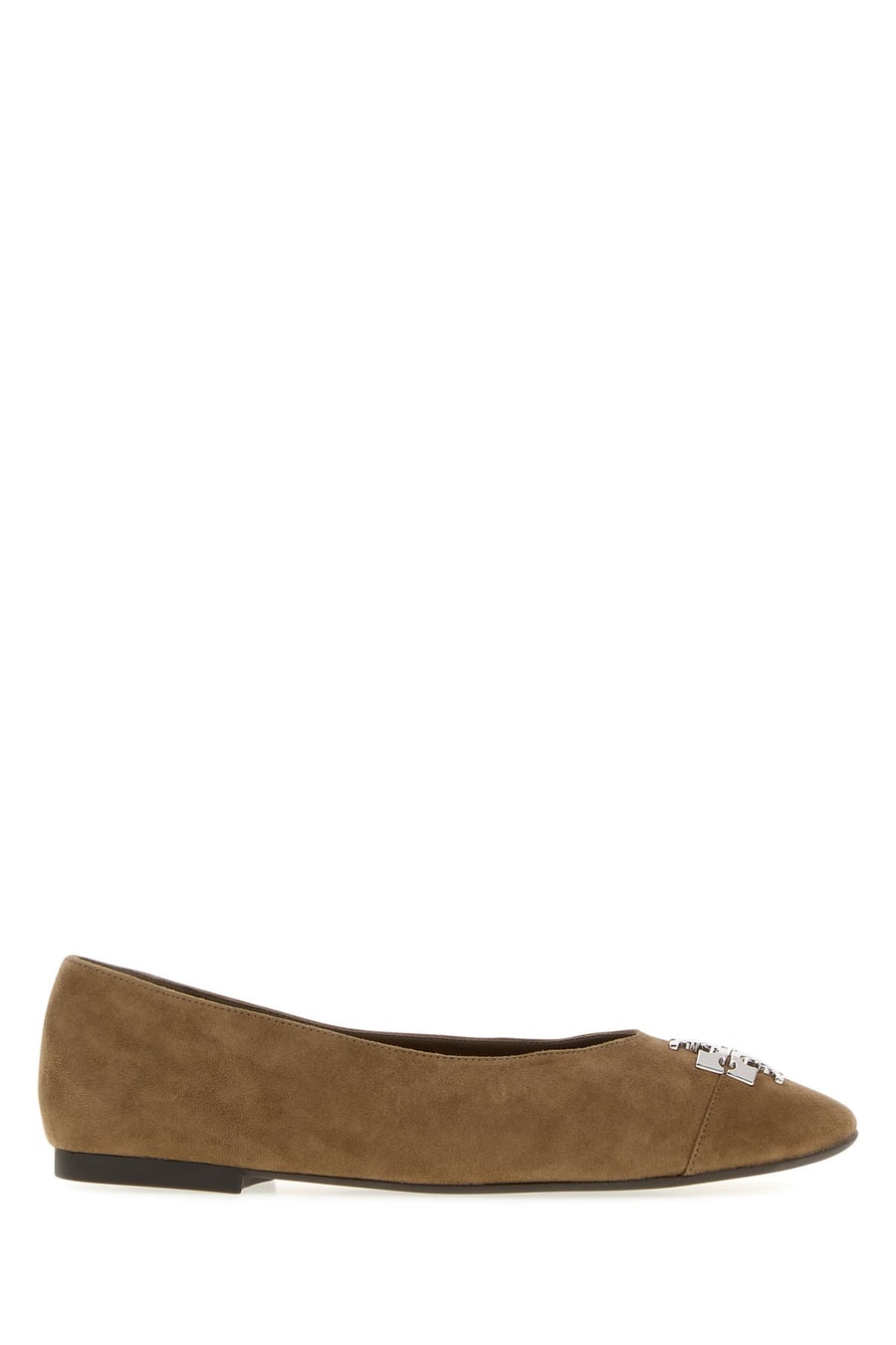 Tory Burch Ballerine Charlie in pelle scamosciata cappuccino