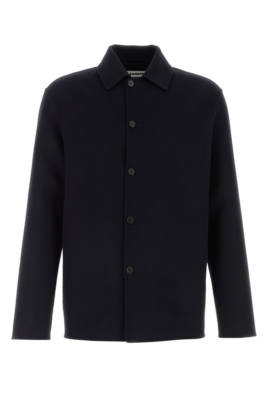 Jil Sander Camicia in misto lana blu notte
