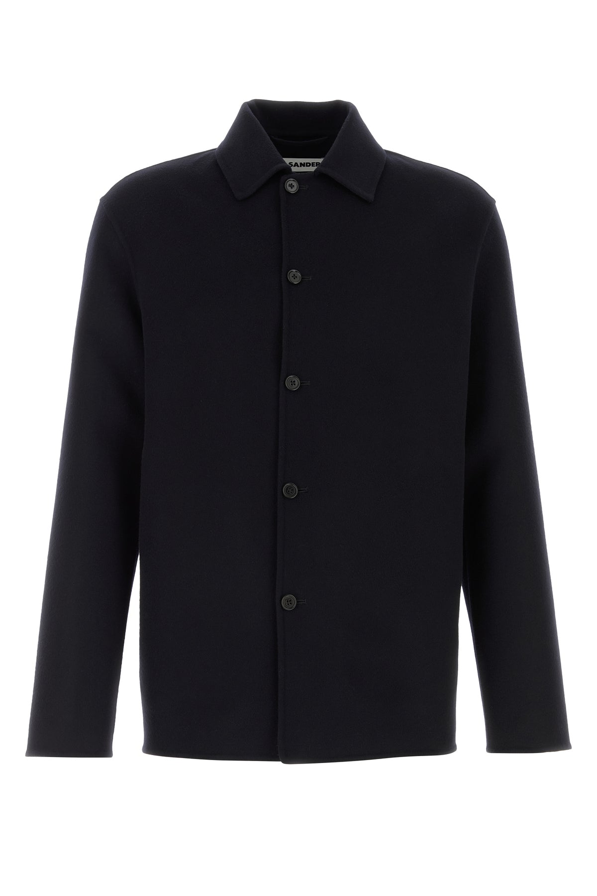 Jil Sander Camicia in misto lana blu notte