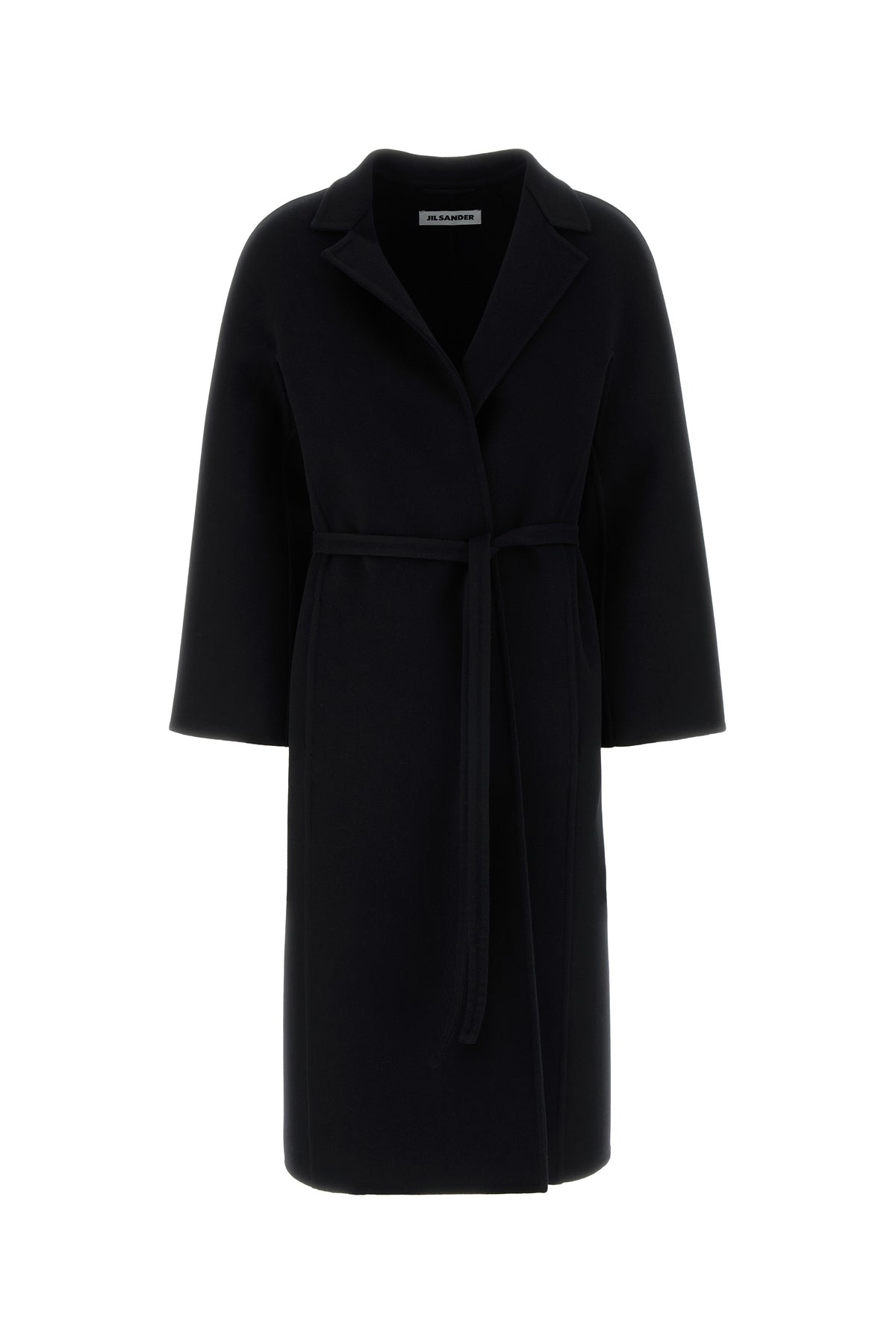 Jil Sander Cappotto in lana nera
