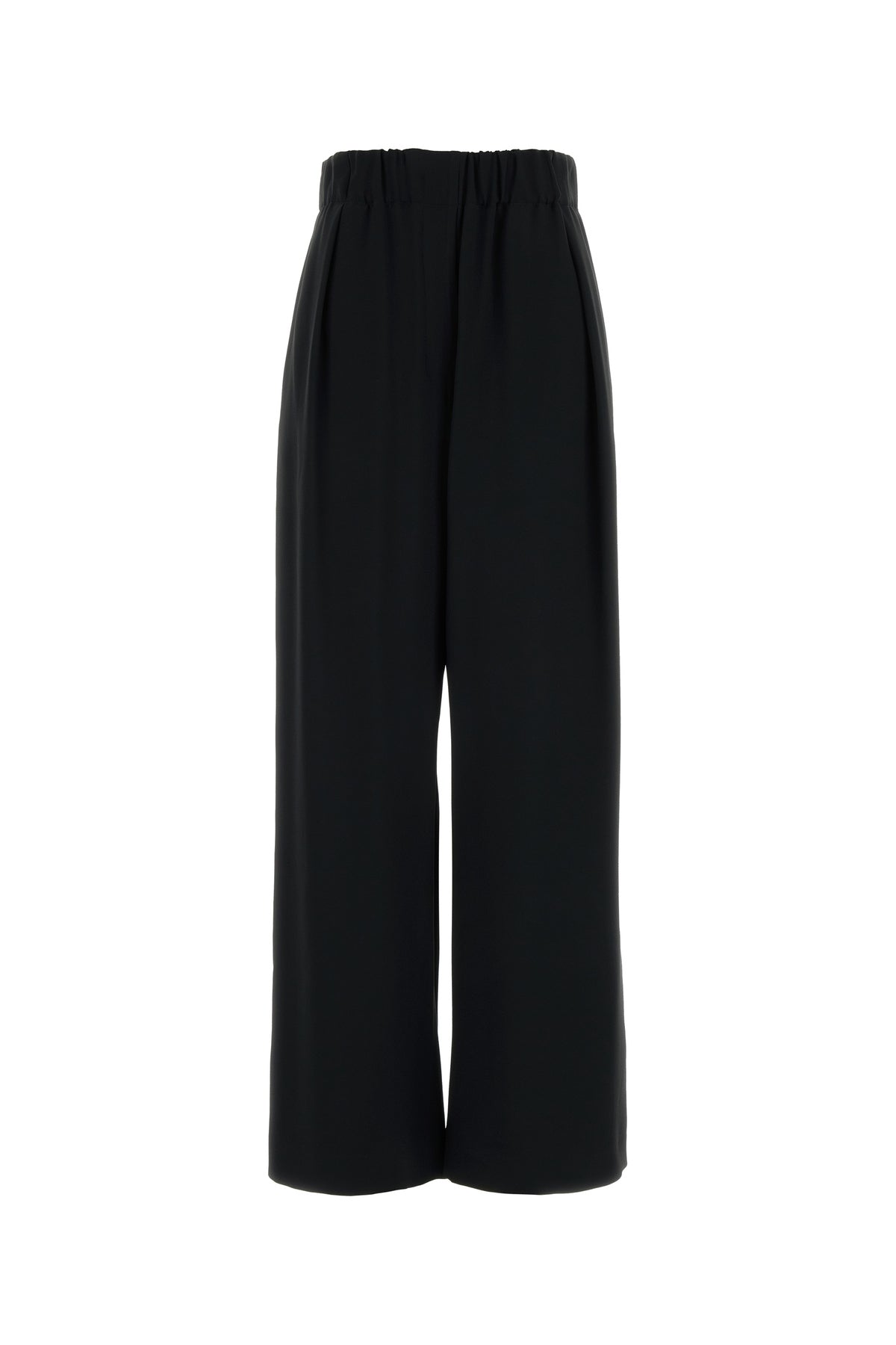 Jil Sander Pantalone dalla gamba ampia in crepe nero