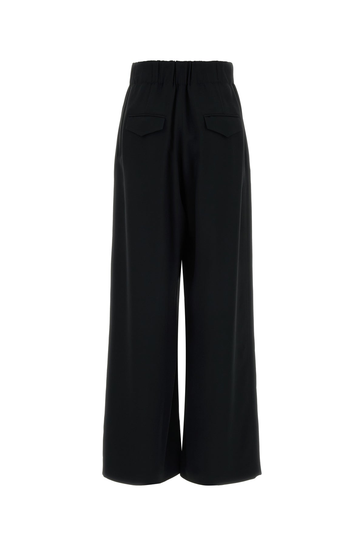Jil Sander Pantalone dalla gamba ampia in crepe nero, view 2