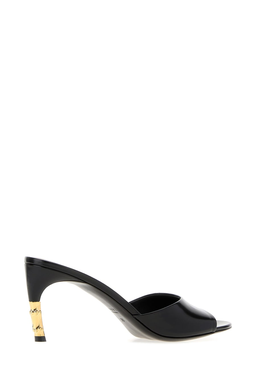 Gucci Sabot in pelle nera, view 3