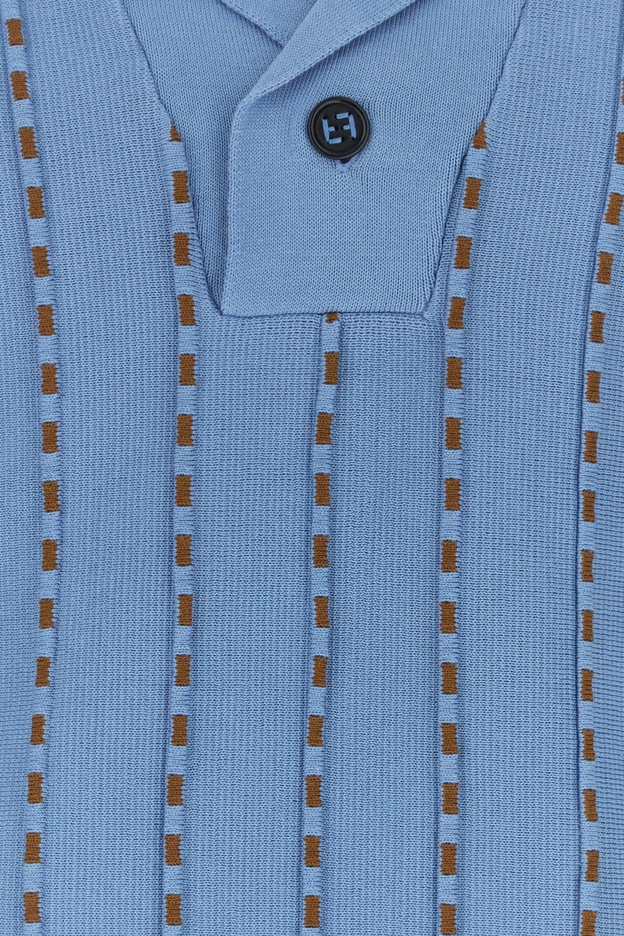 Fendi Polo in cotone ceruleo, view 5