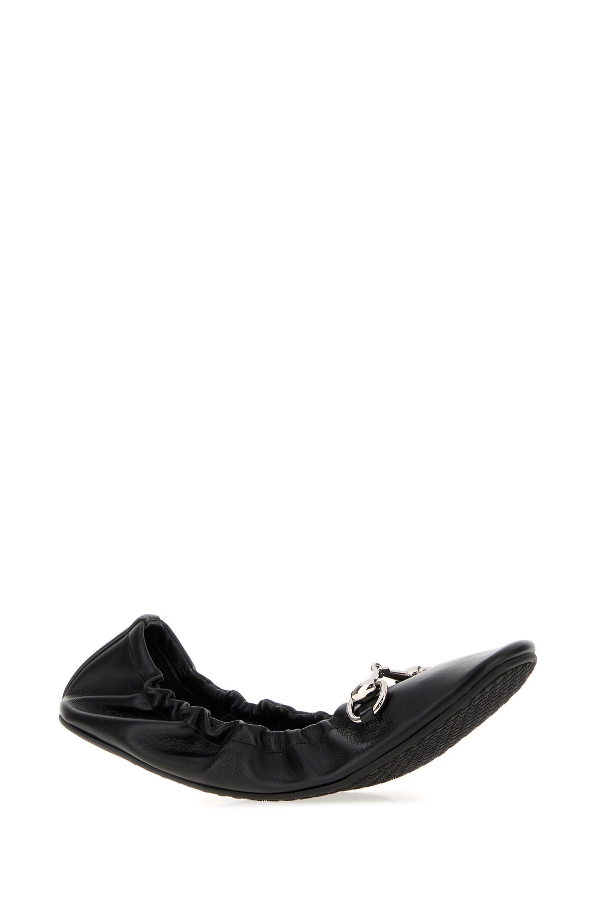 Gucci Ballerine Prima in pelle nera, view 2