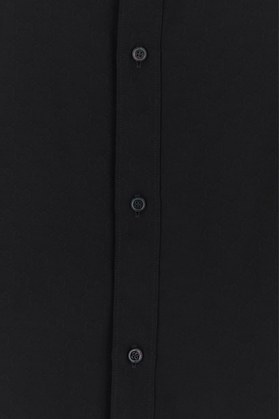 Gucci Camicia in twill nero, view 3