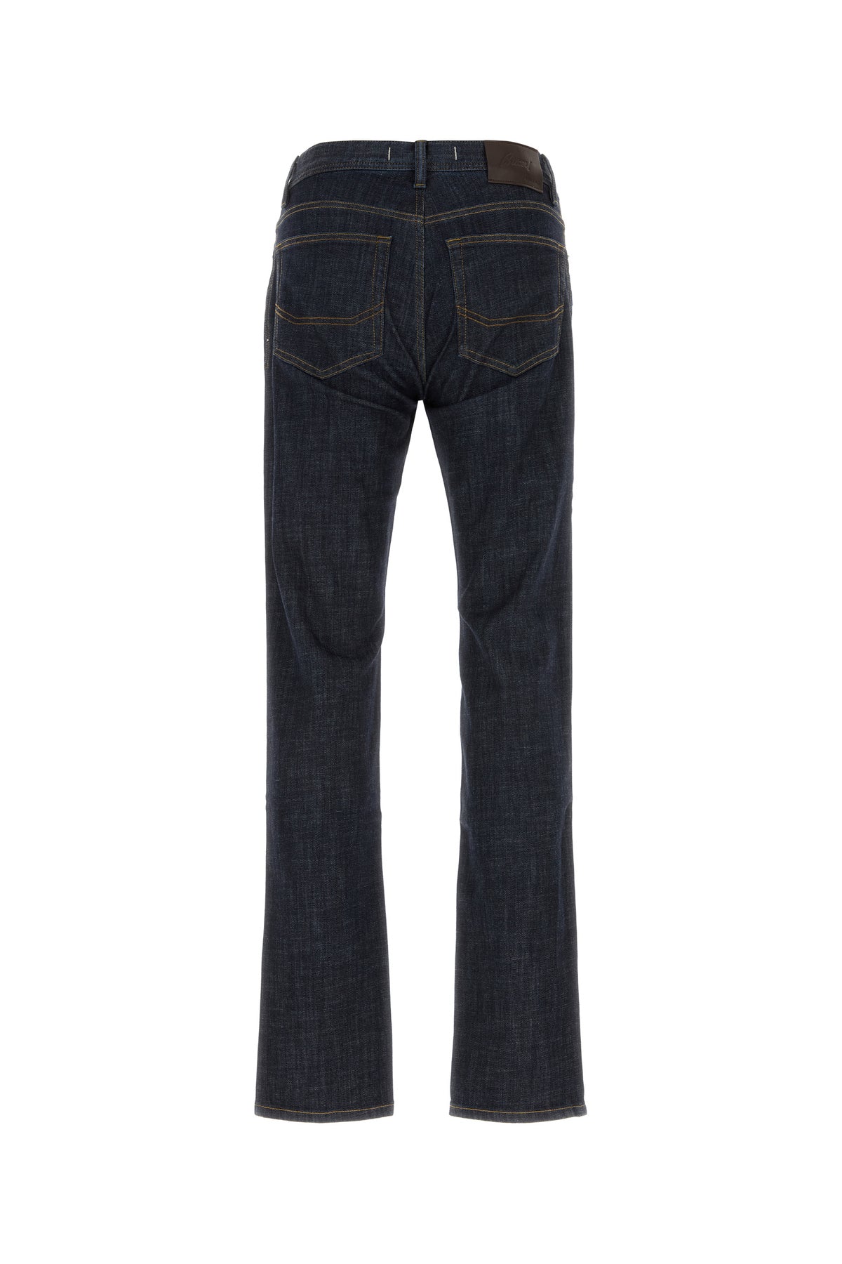 BRIONI Jeans in denim stretch blu scuro, view 2