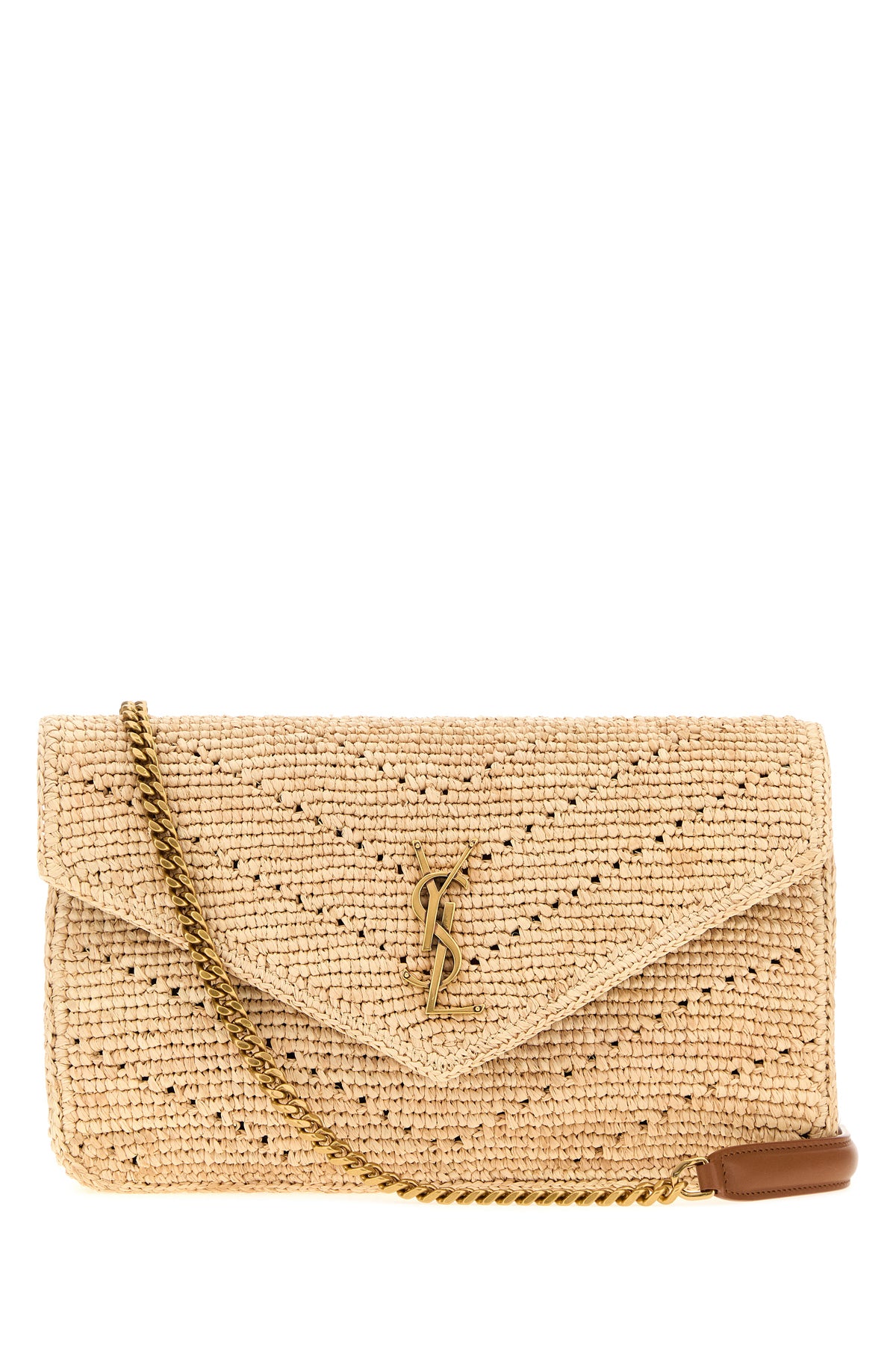 Saint Laurent Borsa a spalla LouLou in rafia