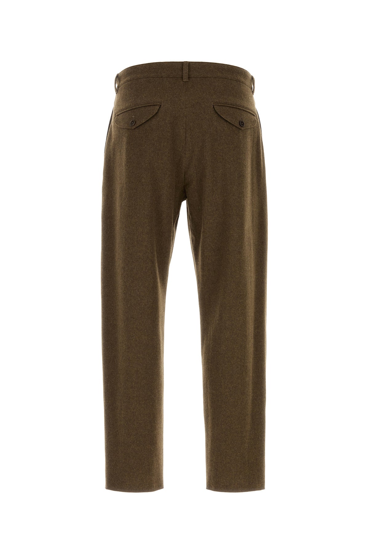 Jil Sander Pantalone in feltro marrone, view 2