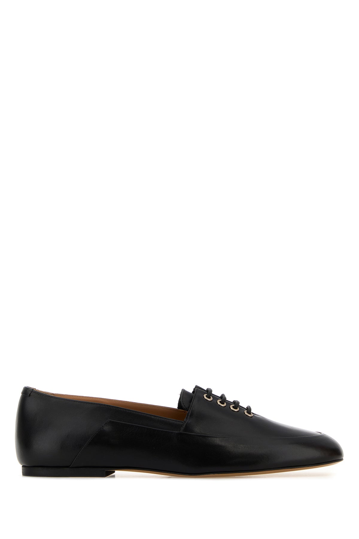 Jil Sander Mocassini in pelle nera