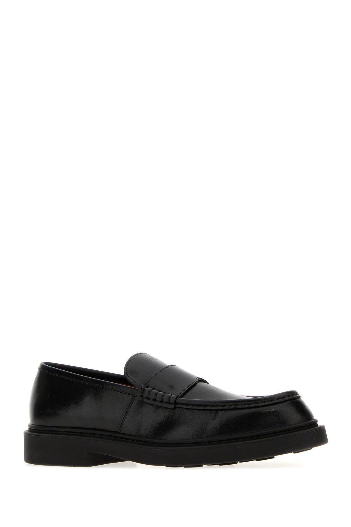 Jil Sander Mocassini in pelle nera, view 2