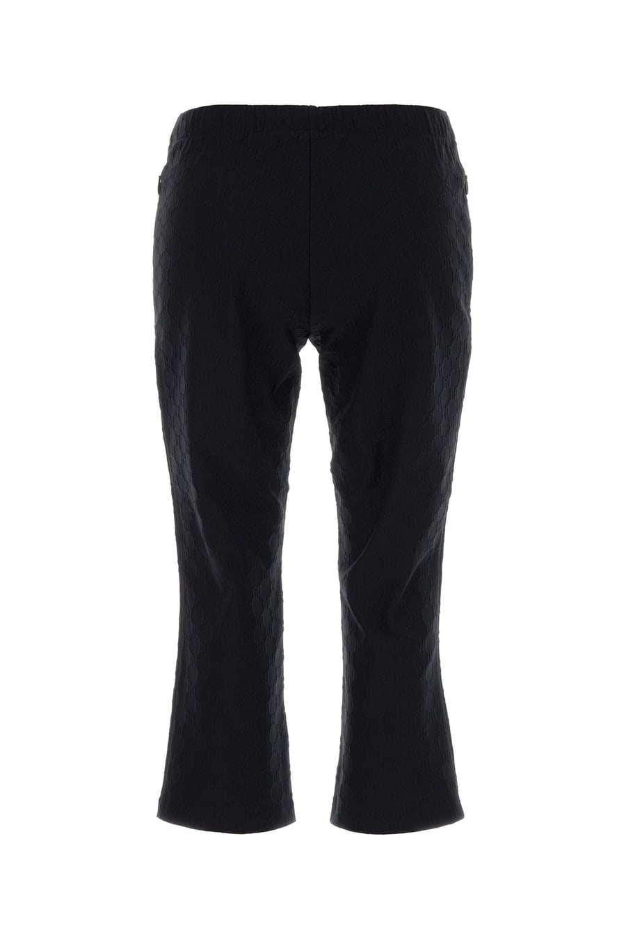 Gucci Pantalone capri in jersey nero, view 2