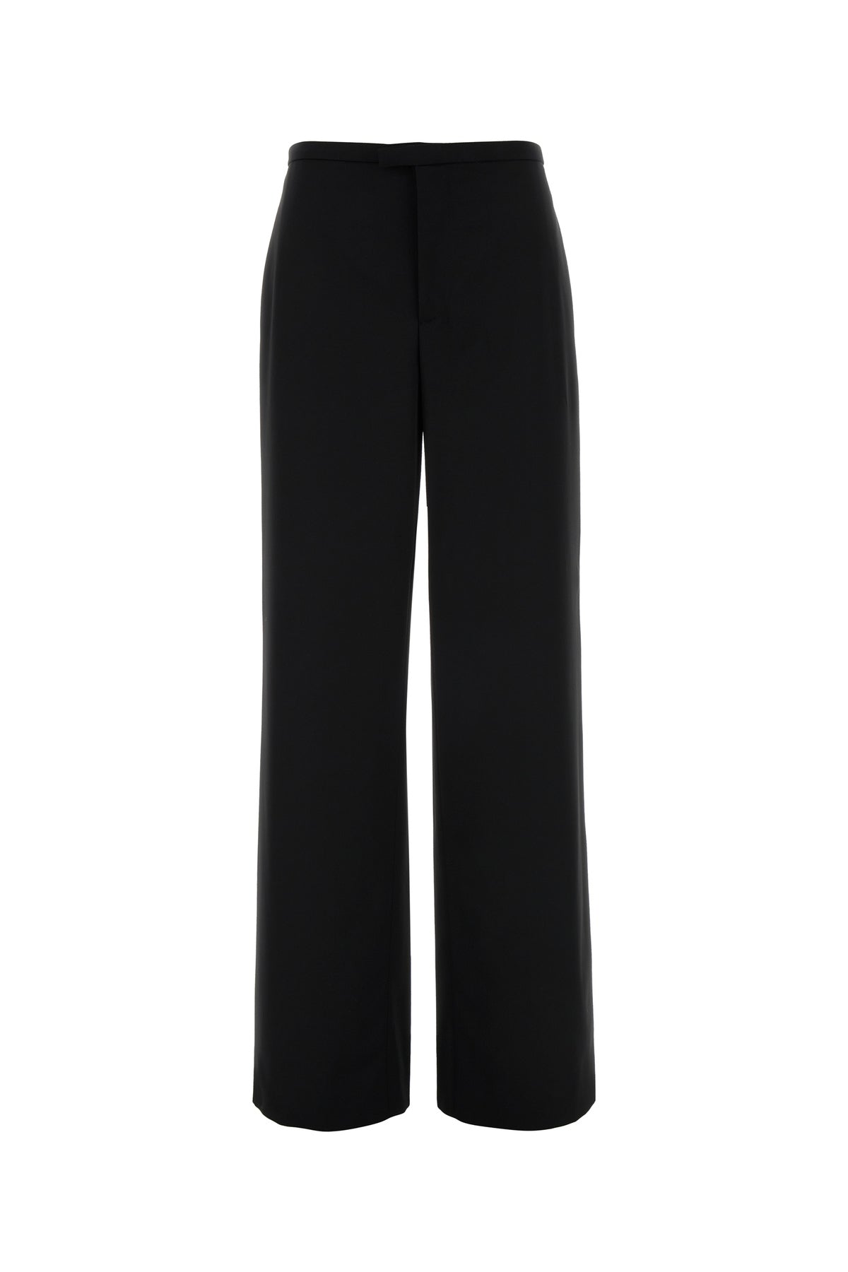 Gucci Pantalone palazzo in lana nera