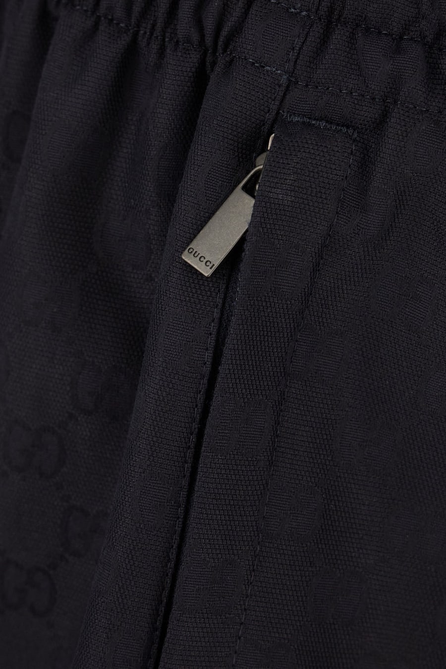 Gucci Bermuda in cotone nero, view 3
