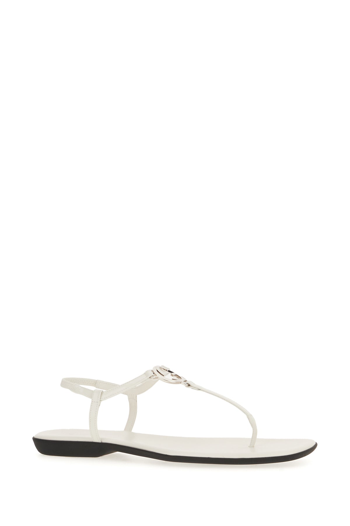 Gucci Sandali in pelle bianca, view 2