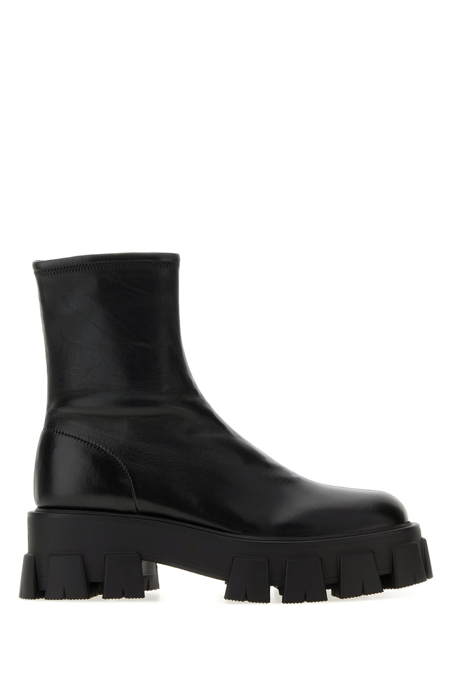 Prada Stivaletti Monolith in nappa nera