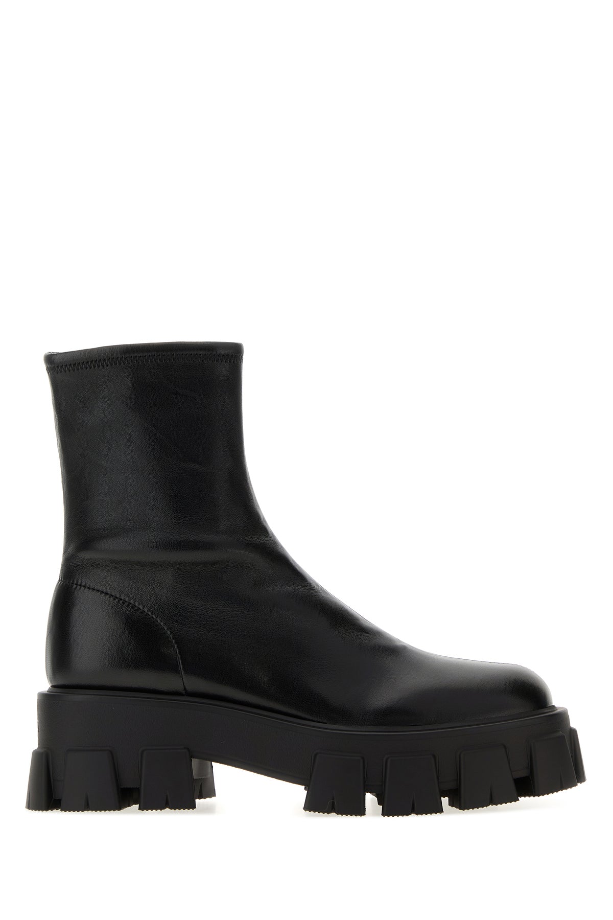Prada Stivaletti Monolith in nappa nera