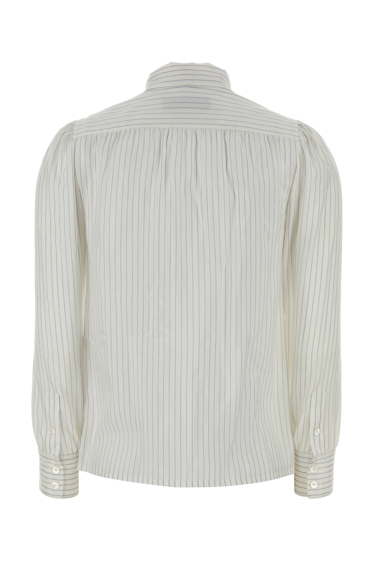 Gucci Camicia in seta ricamata, view 2
