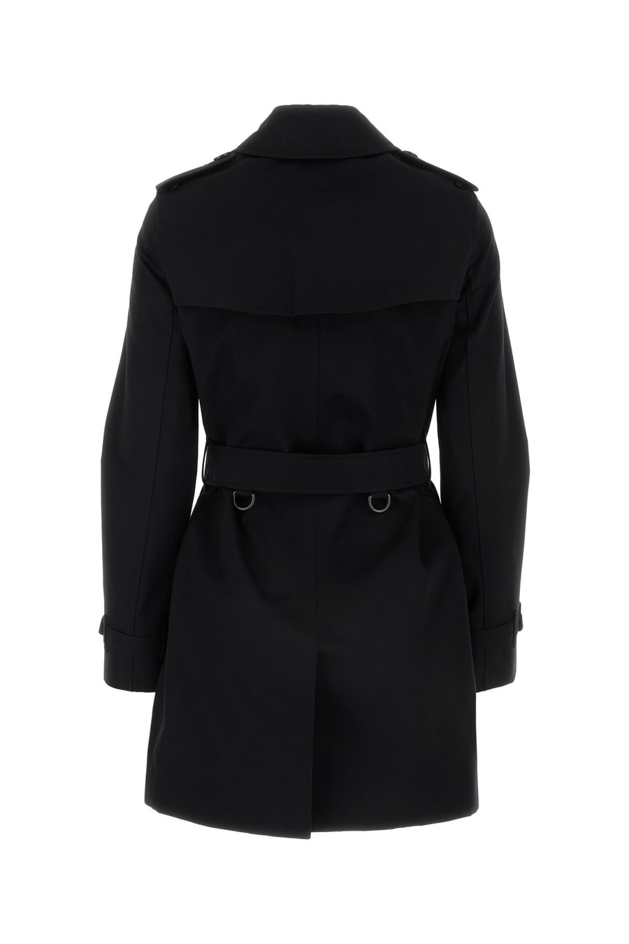 Burberry Trench in cotone nero, view 2
