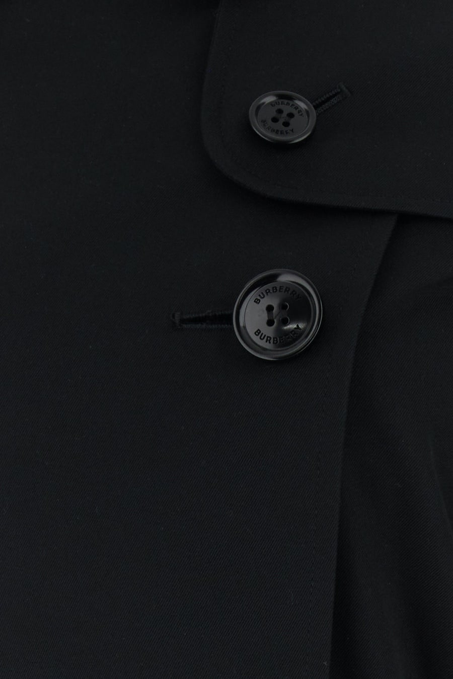 Burberry Trench in cotone nero, view 3