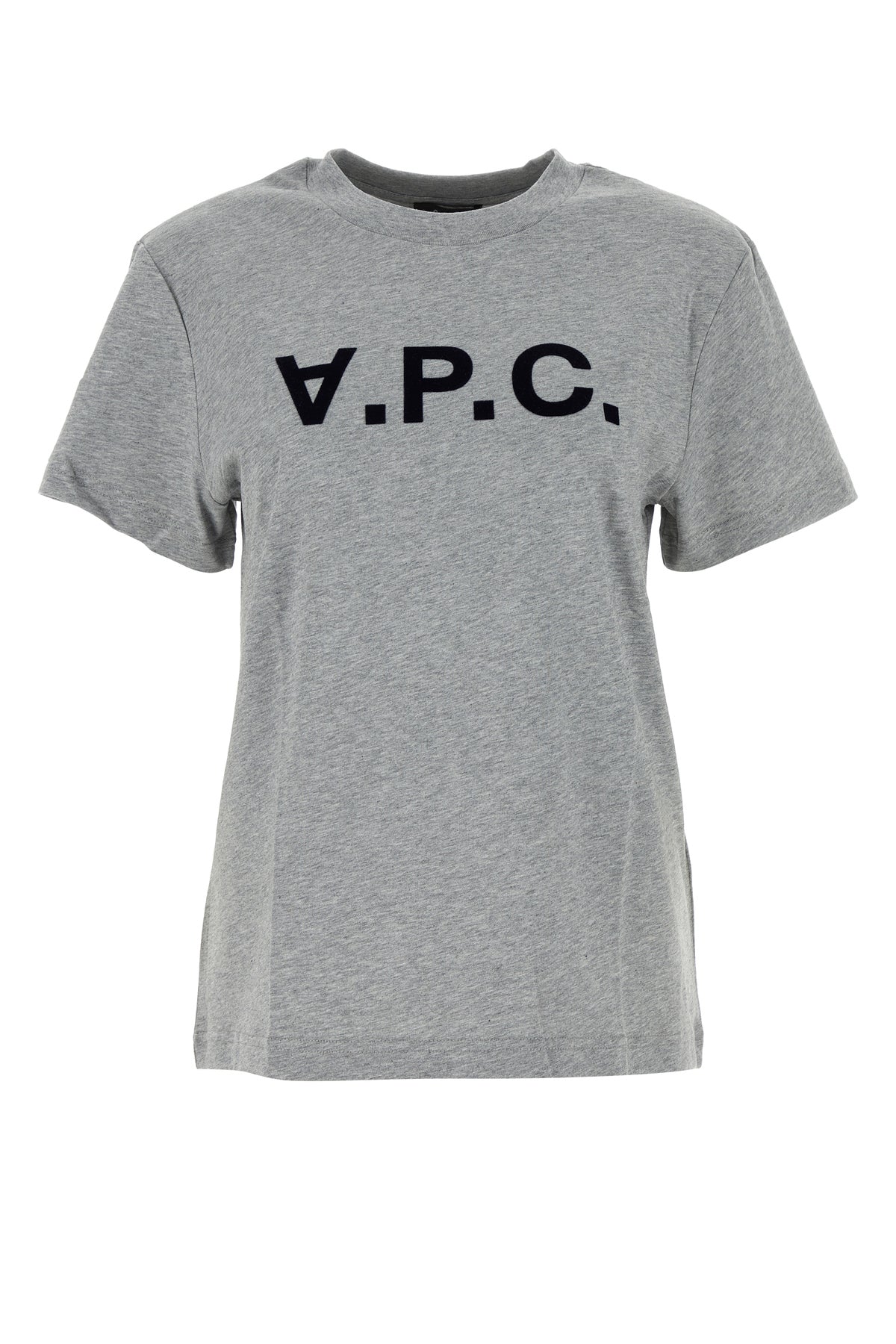 A.P.C. T-shirt in cotone grigio melangé