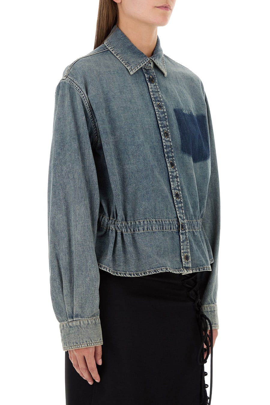 Alexander McQueen Camicia in denim, view 3