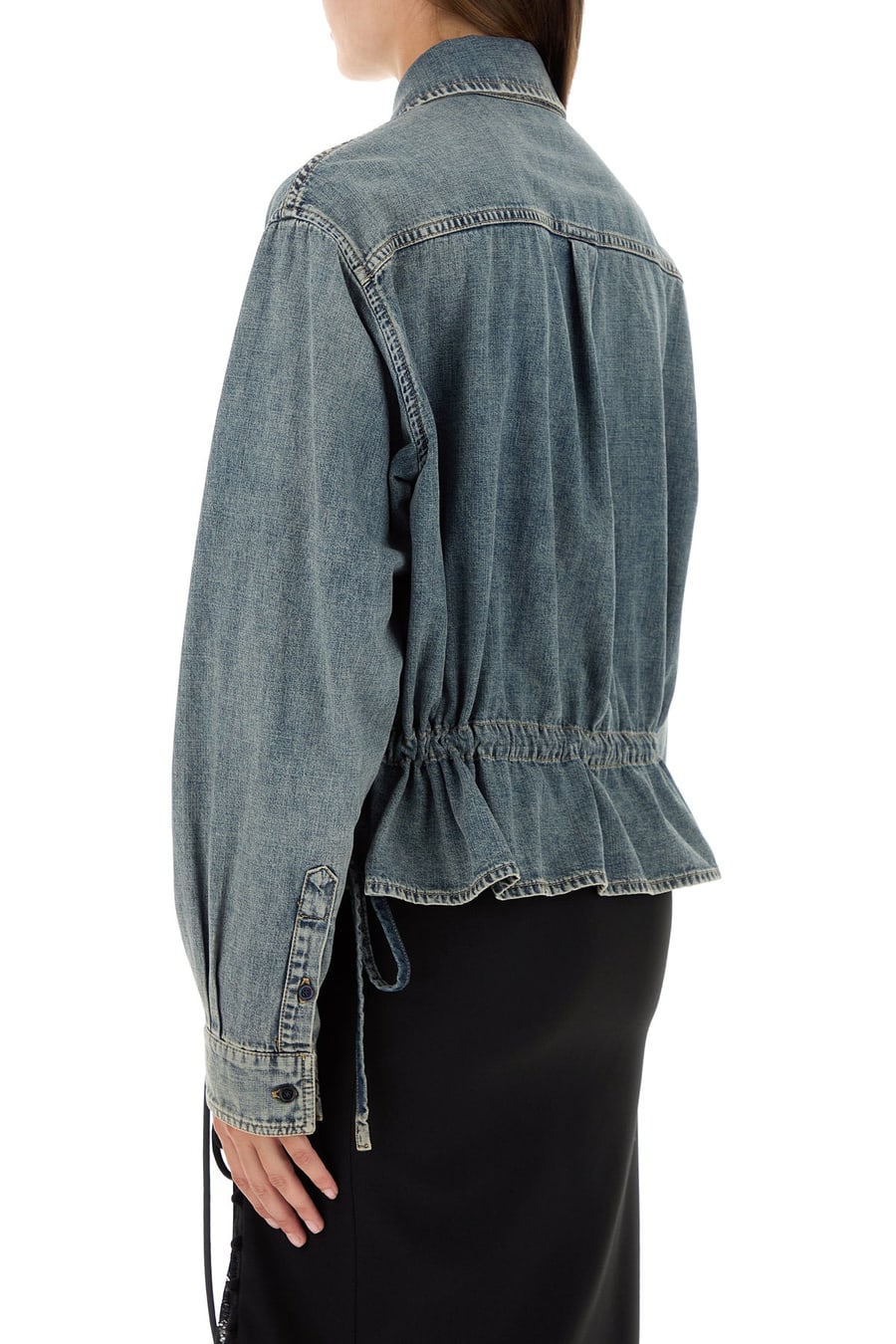 Alexander McQueen Camicia in denim, view 4